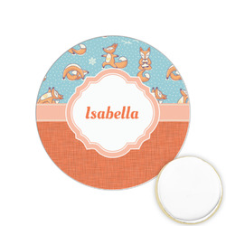 Foxy Yoga Printed Cookie Topper - 1.25" (Personalized)