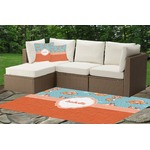 Foxy Yoga Indoor / Outdoor Rug - Custom Size w/ Name or Text