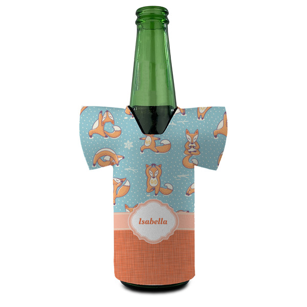 Foxy Yoga Jersey Bottle Cooler - Set of 4 - FRONT (on bottle)