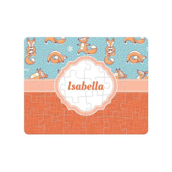 Custom Foxy Yoga Jigsaw Puzzles (Personalized)