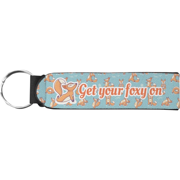 Custom Foxy Yoga Neoprene Keychain Fob (Personalized)