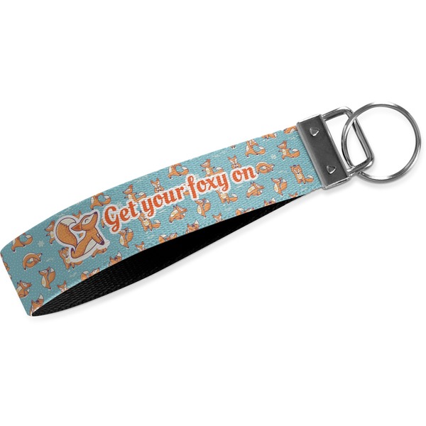 Custom Foxy Yoga Webbing Keychain Fob - Small (Personalized)