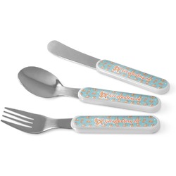 Foxy Yoga Kid's Flatware (Personalized)