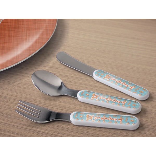 Foxy Yoga Kids Flatware w/ Plate