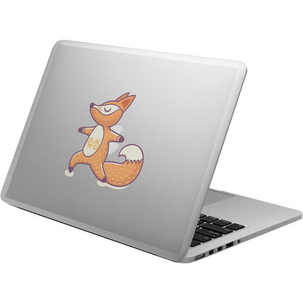 Custom Foxy Yoga Laptop Decal