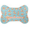 Foxy Yoga Bone Shaped Dog Food Mat (Large) (Personalized)