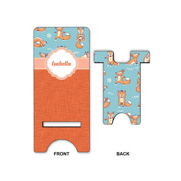 Foxy Yoga Large Phone Stand - Front & Back
