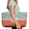 Foxy Yoga Large Rope Tote Bag - In Context View