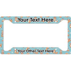 Foxy Yoga License Plate Frame (Personalized)