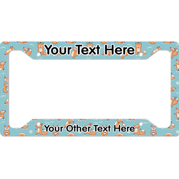 Custom Foxy Yoga License Plate Frame - Style A (Personalized)