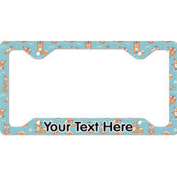 Foxy Yoga License Plate Frame - Style C (Personalized)