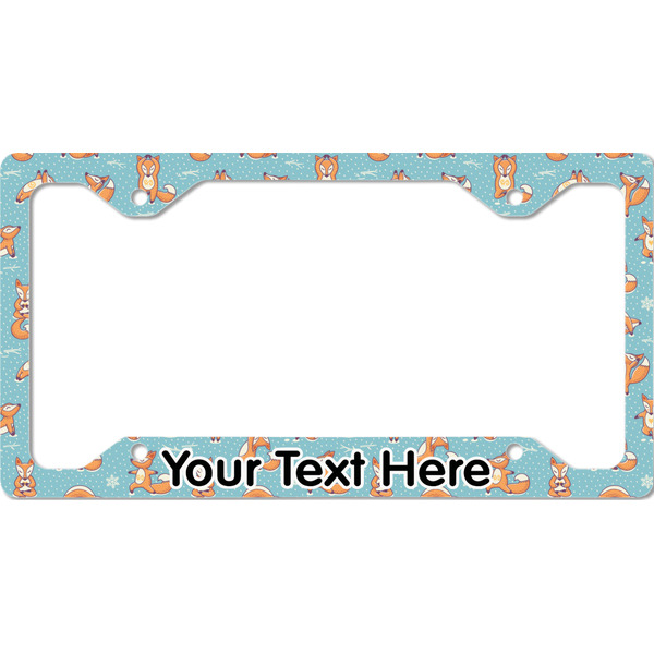 Custom Foxy Yoga License Plate Frame - Style C (Personalized)