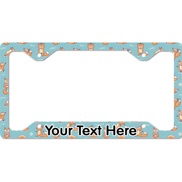 Custom Foxy Yoga License Plate Frame - Style C (Personalized)