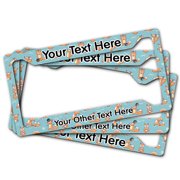 Foxy Yoga License Plate Frames - (PARENT MAIN)