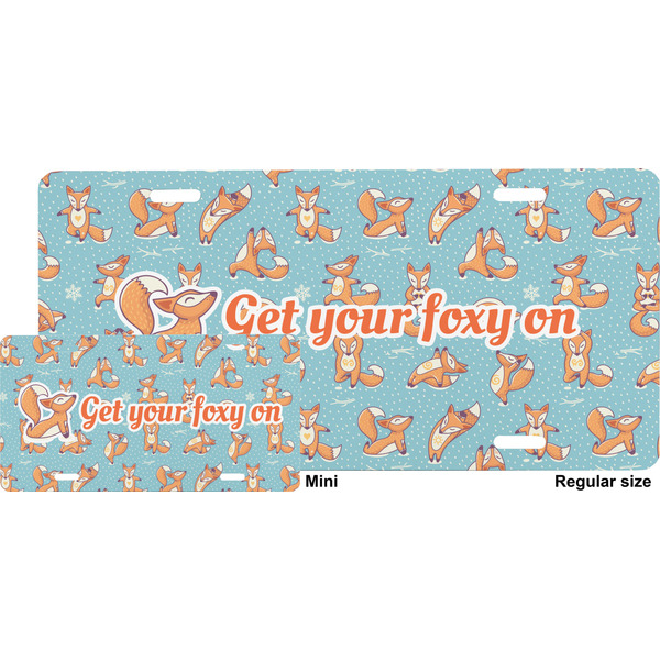 Foxy Yoga License Plate (Sizes)