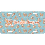 Foxy Yoga Front License Plate (Personalized)