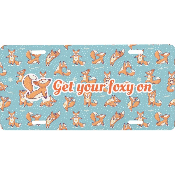 Custom Foxy Yoga Front License Plate (Personalized)
