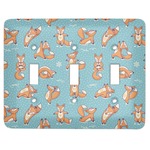 Foxy Yoga Light Switch Cover (3 Toggle Plate)