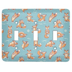Foxy Yoga Light Switch Cover (3 Toggle Plate)