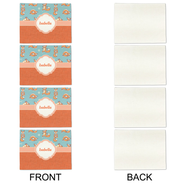 Foxy Yoga Linen Placemat - APPROVAL Set of 4 (single sided)