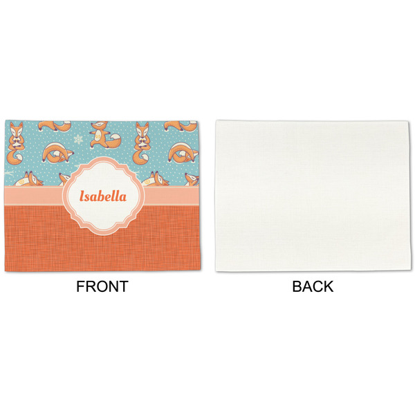 Foxy Yoga Linen Placemat - APPROVAL Single (single sided)