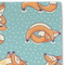 Foxy Yoga Linen Placemat - DETAIL
