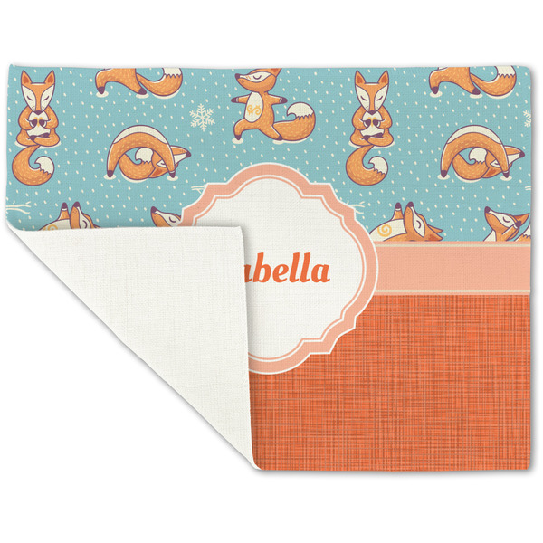 Foxy Yoga Linen Placemat - Folded Corner (single side)