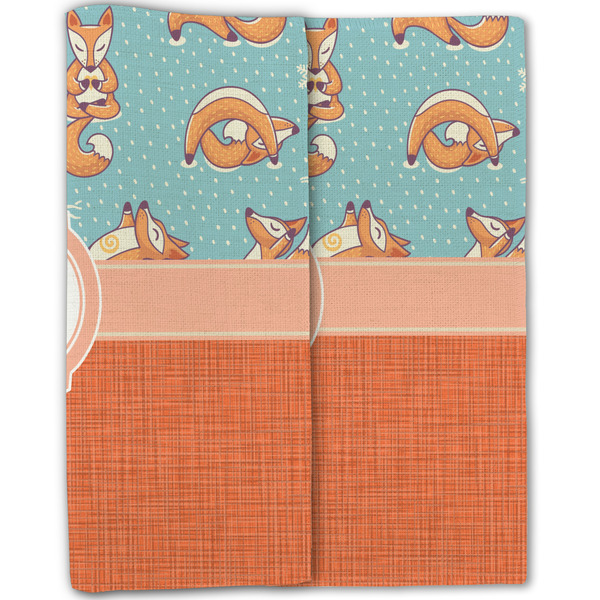 Foxy Yoga Linen Placemat - Folded Half (double sided)