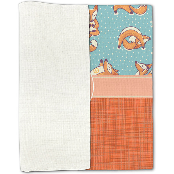 Foxy Yoga Linen Placemat - Folded Half