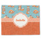 Foxy Yoga Single-Sided Linen Placemat - Single w/ Name or Text