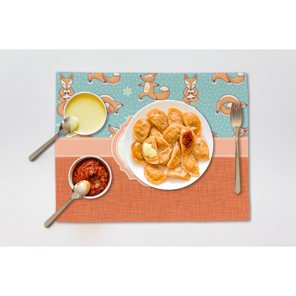 Foxy Yoga Linen Placemat - Lifestyle (single)