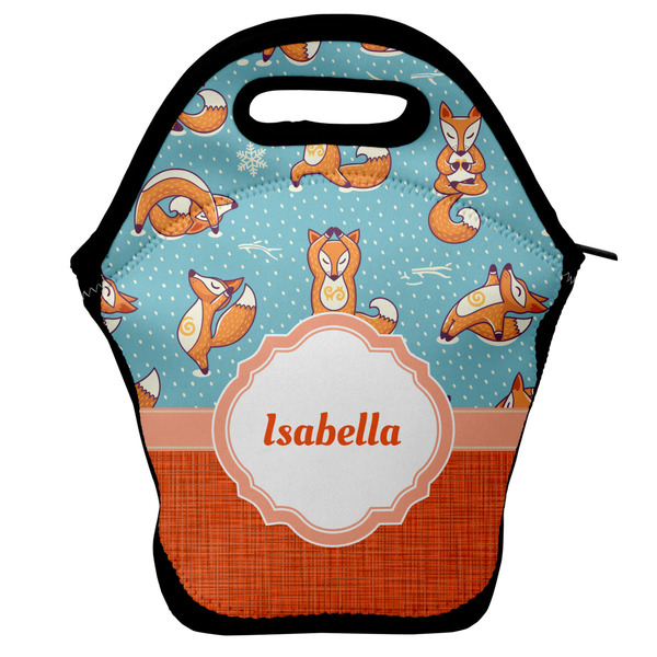 Custom Foxy Yoga Lunch Bag w/ Name or Text