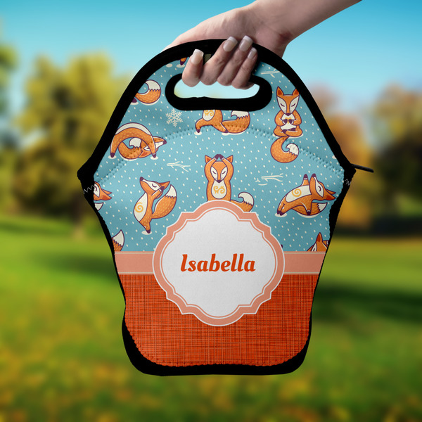 Foxy Yoga Lunch Bag - Hand