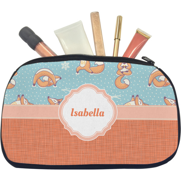 Custom Foxy Yoga Makeup / Cosmetic Bag - Medium (Personalized)