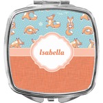 Foxy Yoga Compact Makeup Mirror (Personalized)