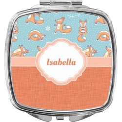 Foxy Yoga Compact Makeup Mirror (Personalized)