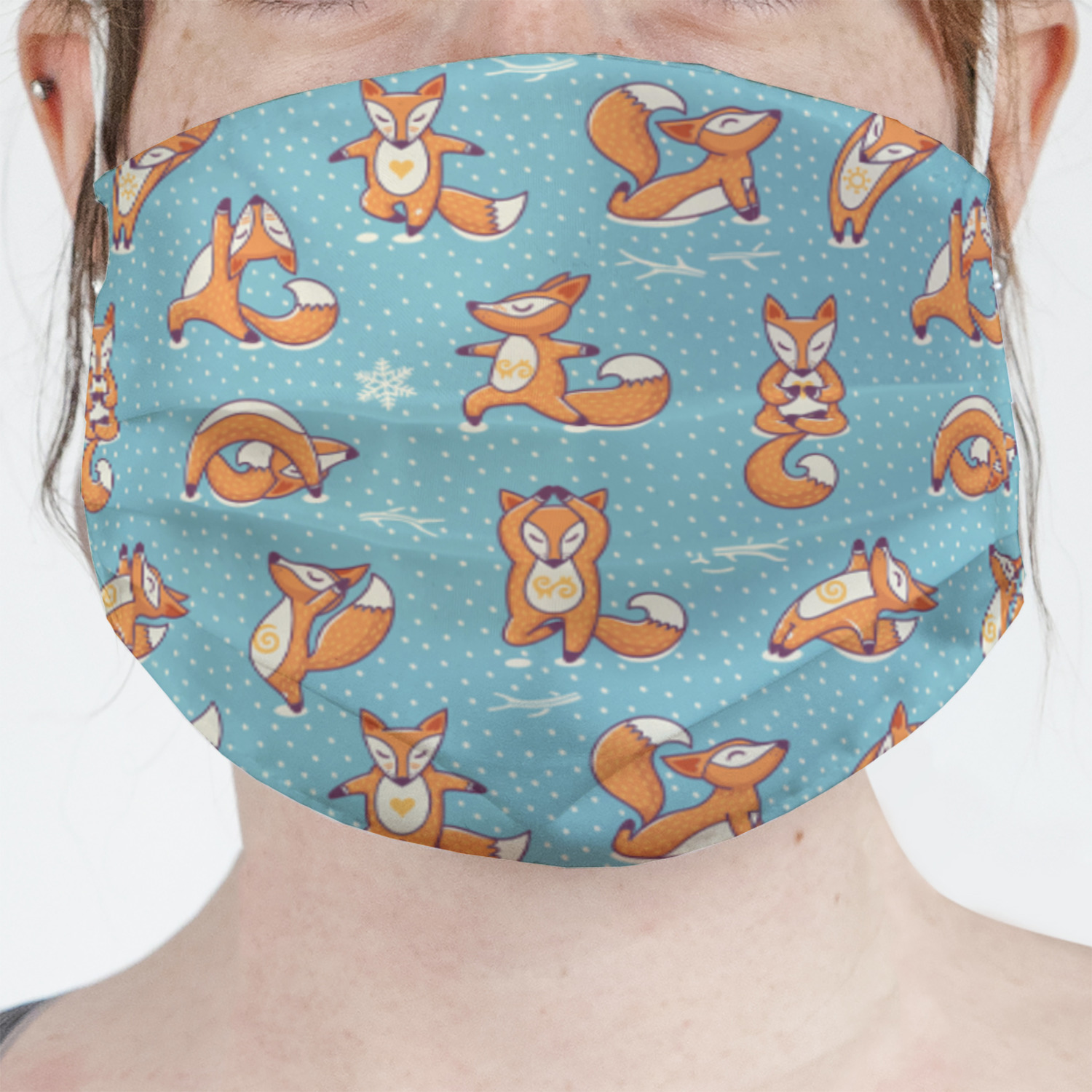 Foxy Yoga Face Mask Cover (Personalized) YouCustomizeIt
