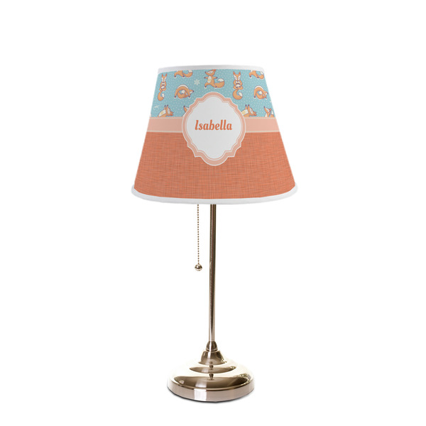 Foxy Yoga Poly Film Empire Lampshade - On Stand