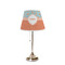 Foxy Yoga Poly Film Empire Lampshade - On Stand