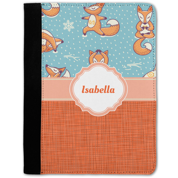 Custom Foxy Yoga Notebook Padfolio - Medium w/ Name or Text