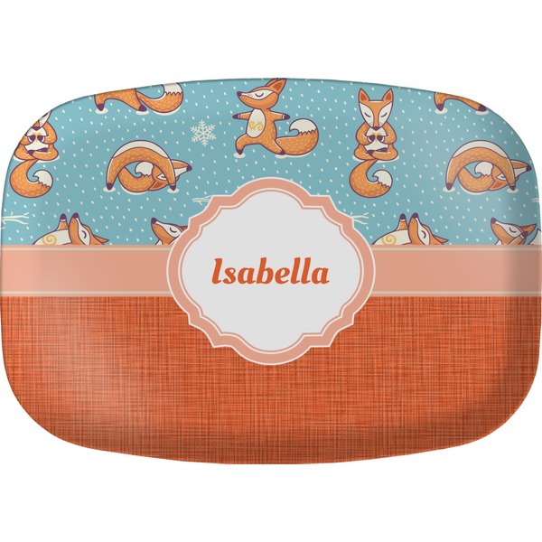Custom Foxy Yoga Melamine Platter (Personalized)