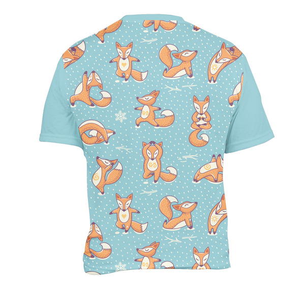 Foxy Yoga Men's Crew Neck T Shirt Medium - Back