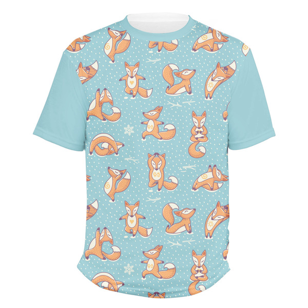Custom Foxy Yoga Men's Crew T-Shirt - Small