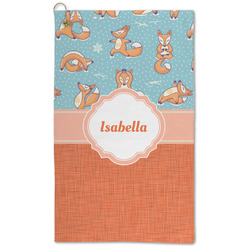 Foxy Yoga Microfiber Golf Towel (Personalized)