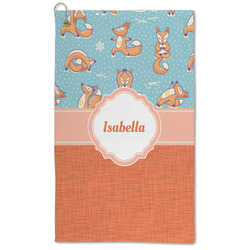 Foxy Yoga Microfiber Golf Towel (Personalized)