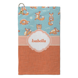 Foxy Yoga Microfiber Golf Towel - Small (Personalized)