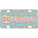 Foxy Yoga Mini/Bicycle License Plate (Personalized)