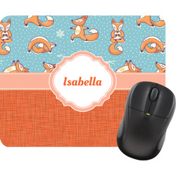 Foxy Yoga Rectangular Mouse Pad (Personalized)