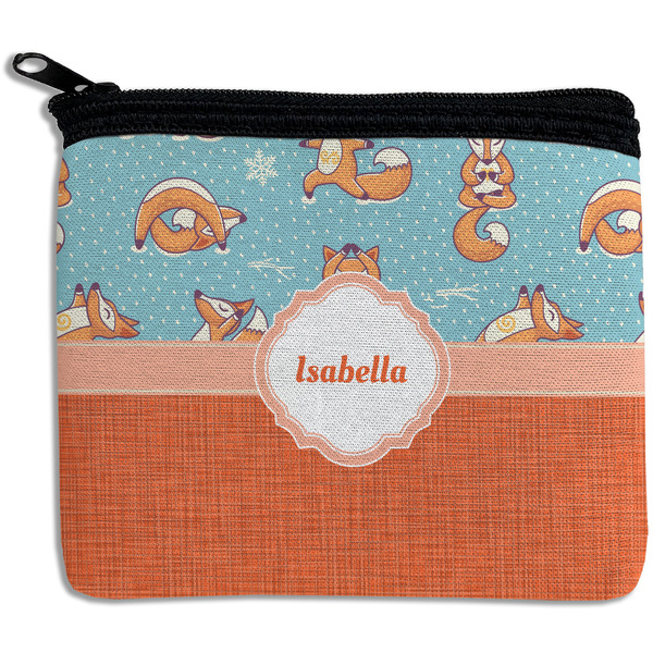 Custom Foxy Yoga Rectangular Coin Purse (Personalized)
