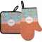Foxy Yoga Right Oven Mitt & Pot Holder Set w/ Name or Text